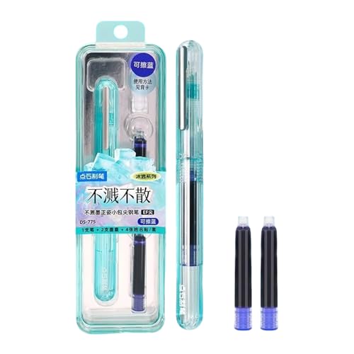 AMSLSIU Tintenstift mit rutschfestem Griff für kreative Kalligraphie Enthusiasten, nachfüllbarer Tintenstift aus Kunststoff, generisch, Füllfederhalter, Schreiben, Typ+2 von AMSLSIU