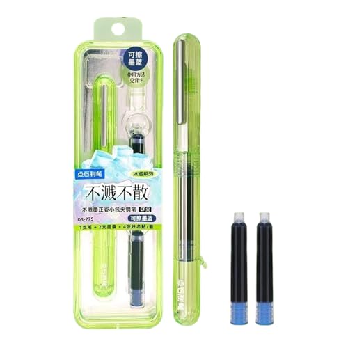 AMSLSIU Tintenstift mit rutschfestem Griff für kreative Kalligraphie Enthusiasten, nachfüllbarer Tintenstift aus Kunststoff, generisch, Füllfederhalter, Schreiben, Typ+4 von AMSLSIU