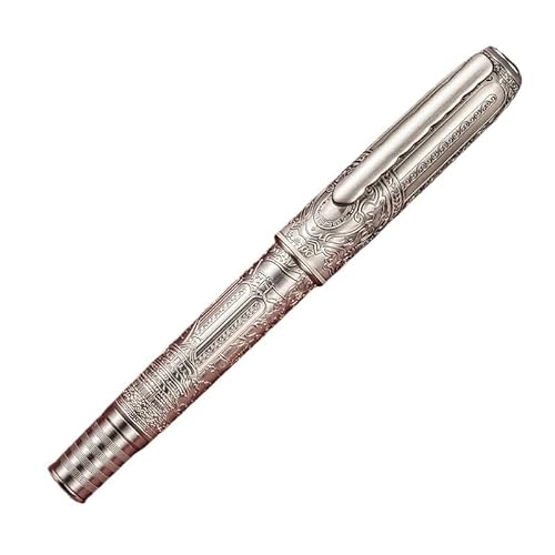 AMSOH Füllfederhalter mit Kolbenfüllung, Vintage-Stil, chinesischer Stil, Kalligraphie-Schreib- und Business-Geschenk-Stift (F) von AMSOH