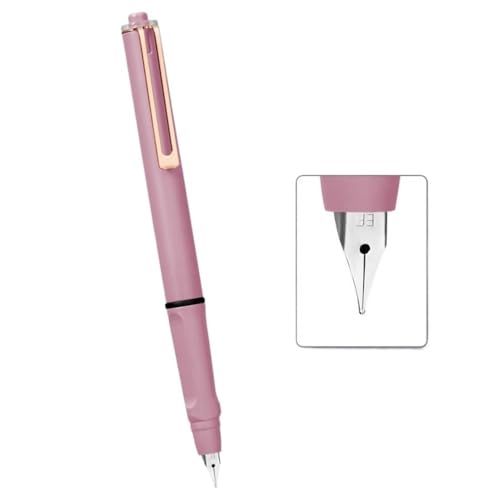AMSOH Füllfederhalter mit einziehbarer Presse, Farbstift, für Kalligraphie, Übungstinte, gekerbt, Dreipunkt-Positionierung (Stil 2) von AMSOH