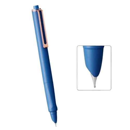 AMSOH Füllfederhalter mit einziehbarer Presse, Farbstift, für Kalligraphie, Übungstinte, gekerbt, Dreipunkt-Positionierung (Stil 5) von AMSOH