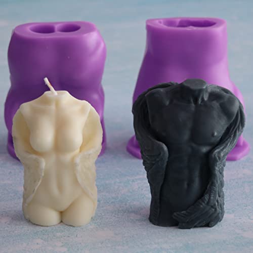 3D-Engel-Kerzenform, für Männer und Frauen, Engelsstatue, Silikon, Kerzenform, Epoxidharz, Gießseife, für DIY, Kuchendekoration, Werkzeug, Aromatherapie, Kerzen, Wachs, Seifen, Polymer-Ton, 2 Stück 3D-Engel-Kerzenform, für Männer und Frauen, Engelsstatue, Silikon, Kerzenform, Epoxidharz, Gießseife, für DIY, Kuchendekoration, Werkzeug, Aromatherapie, Kerzen, Wachs, Seifen, Polymer-Ton, 2 Stück von AMSS