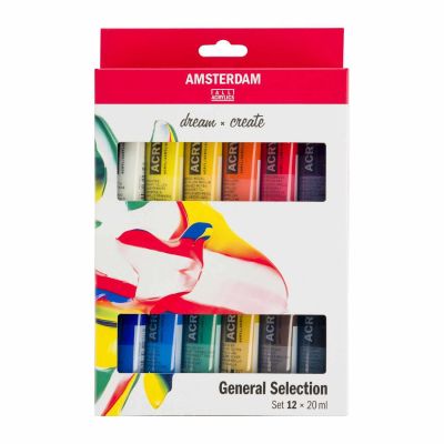 Acrylfarbe Set 12x20ml von AMSTERDAM