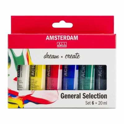 AMSTERDAM Acrylfarbe Set 6x20ml von Royal Talens