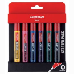 Acrylic Marker Set Basis 6 Stück von AMSTERDAM