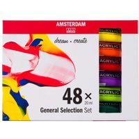 Talens AMSTERDAM Acrylfarben-Set "General Selection 48" von Multi