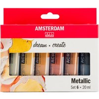 Talens AMSTERDAM Acrylfarben-Set "Metallic" von Multi