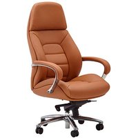 AMSTYLE XXL Chefsessel, SPM1.436 Leder braun, Gestell alu von AMSTYLE