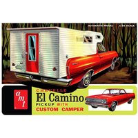 1965er Chevy El Camino mit Camper von AMT/MPC