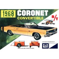 1968 Dodge Coronet Convertible w/Trailer von AMT/MPC