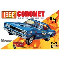 1968 Dodge Coronet Hardtop w/Trailer von AMT/MPC
