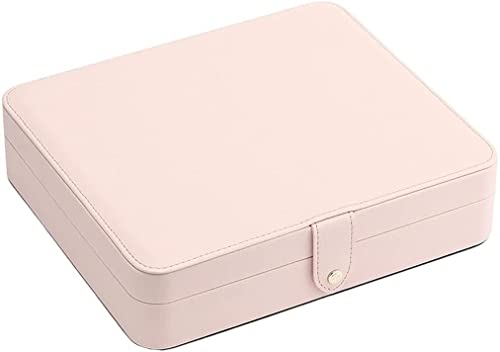 Jewelry Box Schmuckschatulle für Damen aus Leder, Schmuck-Aufbewahrungsbox, geeignet für Hochzeit, Verlobung, Jahrestag Klassisch(A) von AMULONG