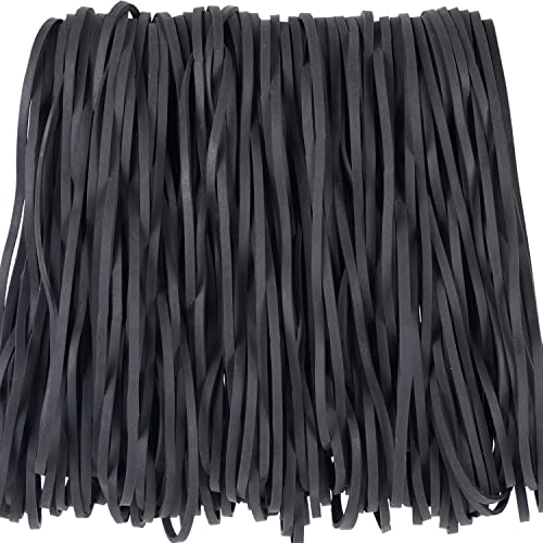 AMUU Gummibänder, schwarz, groß, 120 Stück, 17,8 x 0,3 cm, starke elastische Bänder für Bürobedarf, Mülleimer, Aktenordner, Katzentoilette AMUU Gummibänder, schwarz, groß, 120 Stück, 17,8 x 0,3 cm, starke elastische Bänder für Bürobedarf, Mülleimer, Aktenordner, Katzentoilette von AMUU