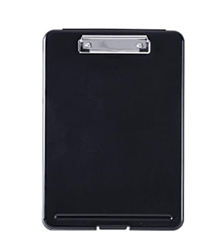 Ordner Dokumentenmappe 2pc A4 Clipboard -Box -Datei Langlebige wasserdichte Dokumentenanmeldung Aufbewahrungsfall Bürovorräte Dokumenten Organizer(Black) von AMYSTY