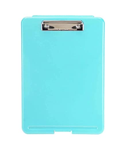 Ordner Dokumentenmappe 2pc A4 Clipboard -Box -Datei Langlebige wasserdichte Dokumentenanmeldung Aufbewahrungsfall Bürovorräte Dokumenten Organizer(SkyBlue) von AMYSTY