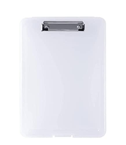 Ordner Dokumentenmappe 2pc A4 Clipboard -Box -Datei Langlebige wasserdichte Dokumentenanmeldung Aufbewahrungsfall Bürovorräte Dokumenten Organizer(Transparent) von AMYSTY