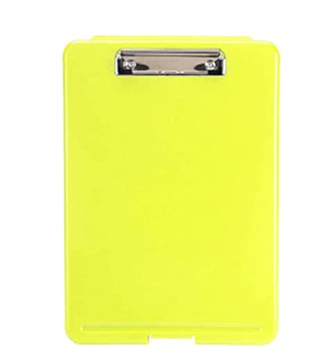 Ordner Dokumentenmappe 2pc A4 Clipboard -Box -Datei Langlebige wasserdichte Dokumentenanmeldung Aufbewahrungsfall Bürovorräte Dokumenten Organizer(Yellow) von AMYSTY
