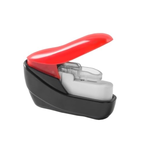 Tacker Heftgerät Bürohefter, Schulbriefpapier, Praktisches Buch, Papierbindung, Desktop-Zubehör, Dekoration Tacker für Schreibtisch(Rood) von AMYSTY