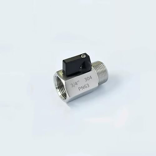 AMZBNEIDI Anschlussadapter aus Messing und Edelstahl, Abflusskugelhahn-Adapteranschluss aus Edelstahl 304 mit Außen- und Innengewinde(Black Femalemale,BSP1) von AMZBNEIDI