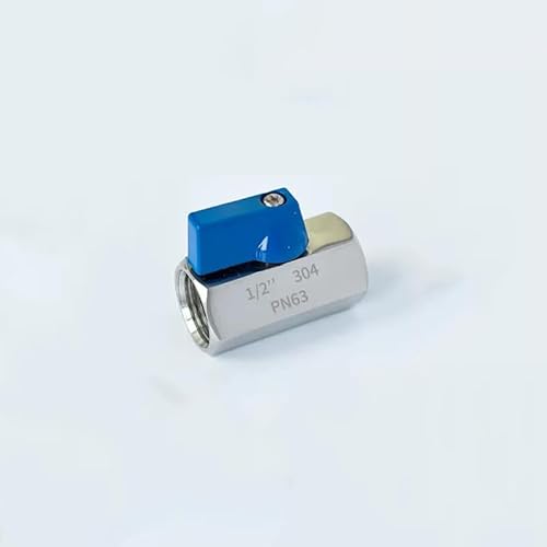 AMZBNEIDI Anschlussadapter aus Messing und Edelstahl, Abflusskugelhahn-Adapteranschluss aus Edelstahl 304 mit Außen- und Innengewinde(Blue Male,BSP1I8) von AMZBNEIDI