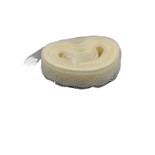 AMZBNEIDI Stoff Band Spitze Bordüre,Vintage Spitze Trims, 10 Yards Schöne Band 23MM Spitze Trim Stoff DIY Bestickt Weiß Spitze Verzierungen(White) von AMZBNEIDI