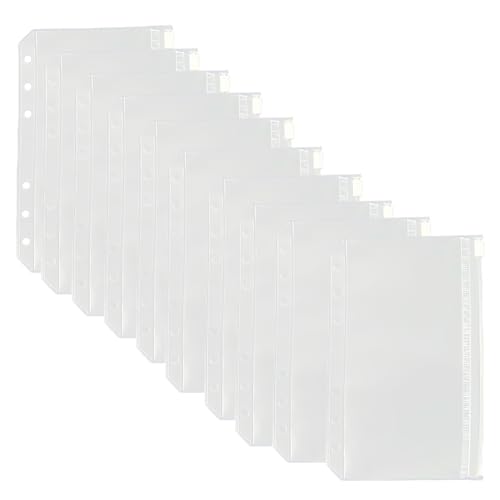 A6 Binder Taschen 10 Stück Durchsichtige Pvc 6-Loch Bindertaschen Reißverschluss Ordner Wasserdicht Geld Budget Umschläge Für Notebook-Planer Einlegeseiten Budgetplaner Bargeld Aufbewahrung. A6 Binder Taschen 10 Stück Durchsichtige Pvc 6-Loch Bindertaschen Reißverschluss Ordner Wasserdicht Geld Budget Umschläge Für Notebook-Planer Einlegeseiten Budgetplaner Bargeld Aufbewahrung. von AMZFUK