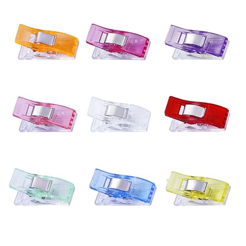 AMZFUK Stoffklammern in 9 Farben, 50 Pack, Alternative zu Stecknadeln, halten Stofflagen fest zusammen, Stoff Clips, Nähen Clips,Klammer Nähen,Stoffklammern Nähen für Nähen, Quilting Clips, Häkeln. AMZFUK Stoffklammern in 9 Farben, 50 Pack, Alternative zu Stecknadeln, halten Stofflagen fest zusammen, Stoff Clips, Nähen Clips,Klammer Nähen,Stoffklammern Nähen für Nähen, Quilting Clips, Häkeln. von AMZFUK