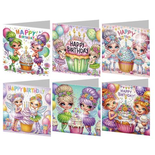 AMZGSHOP Diamond Painting Geburtstagskarten Set, DIY Diamant Weihnachtskarten mit Umschlag Set, Faltbare Gruß- & Glückwunschkarte Basteln, Kreatives Design Mosaik Postkarten AMZGSHOP Diamond Painting Geburtstagskarten Set, DIY Diamant Weihnachtskarten mit Umschlag Set, Faltbare Gruß- & Glückwunschkarte Basteln, Kreatives Design Mosaik Postkarten von AMZGSHOP