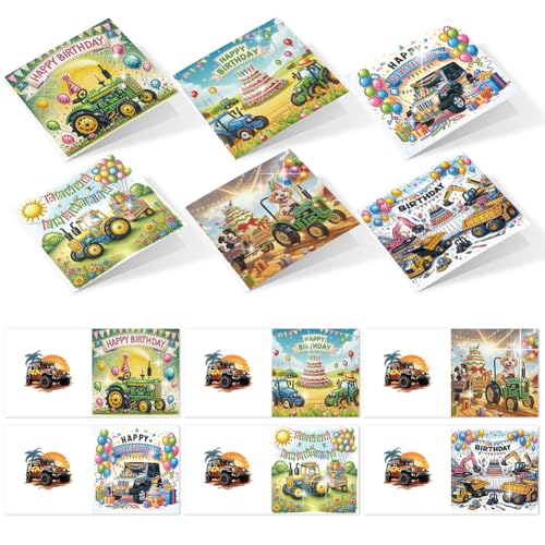 AMZGSHOP Diamond Painting Geburtstagskarten Set, DIY Diamant Weihnachtskarten mit Umschlag Set, Faltbare Gruß- & Glückwunschkarte Basteln, Kreatives Design Mosaik Postkarten AMZGSHOP Diamond Painting Geburtstagskarten Set, DIY Diamant Weihnachtskarten mit Umschlag Set, Faltbare Gruß- & Glückwunschkarte Basteln, Kreatives Design Mosaik Postkarten von AMZGSHOP