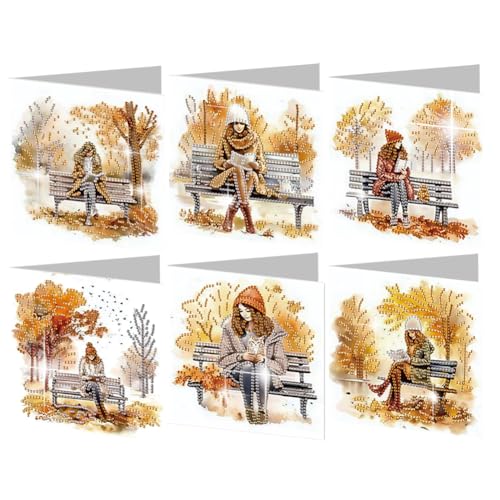 AMZGSHOP Diamond Painting Geburtstagskarten Set, DIY Diamant Weihnachtskarten mit Umschlag Set, Faltbare Gruß- & Glückwunschkarte Basteln, Kreatives Design Mosaik Postkarten AMZGSHOP Diamond Painting Geburtstagskarten Set, DIY Diamant Weihnachtskarten mit Umschlag Set, Faltbare Gruß- & Glückwunschkarte Basteln, Kreatives Design Mosaik Postkarten von AMZGSHOP