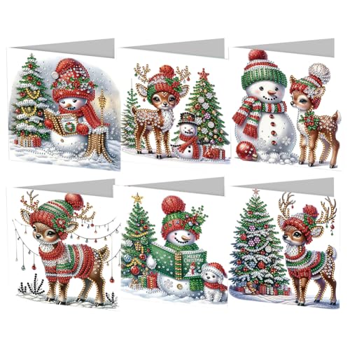 AMZLORD 5D DIY Diamond Painting Grußkarten Diamant Painting Weihnachten Karten Weihnachtskarten Set mit Umschlag Strass Handwerk Grußkarte für Geburtstag, Christmas AMZLORD 5D DIY Diamond Painting Grußkarten Diamant Painting Weihnachten Karten Weihnachtskarten Set mit Umschlag Strass Handwerk Grußkarte für Geburtstag, Christmas von AMZLORD