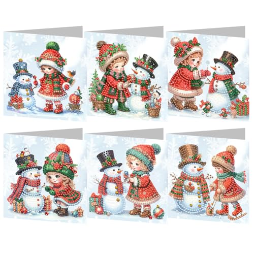 AMZLORD 6 Stück Diamond Painting Weihnachtskarten 5D Diamant Painting Weihnachten Karten mit Umschlag Handgemachtes Diamant Malerei Grußkarten Weihnachten Geschenk for Weihnachten AMZLORD 6 Stück Diamond Painting Weihnachtskarten 5D Diamant Painting Weihnachten Karten mit Umschlag Handgemachtes Diamant Malerei Grußkarten Weihnachten Geschenk for Weihnachten von AMZLORD