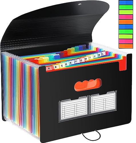 Accordian Aktenordner, Dokumentenmappe A4, 25 Fächer Fächermappe Sortiermappe Bunte Datei Ordner Regenbogen Aktenordner Ordner Akkordeon Design A4 Größe für das Haus Büro Schule Accordian Aktenordner, Dokumentenmappe A4, 25 Fächer Fächermappe Sortiermappe Bunte Datei Ordner Regenbogen Aktenordner Ordner Akkordeon Design A4 Größe für das Haus Büro Schule von AMZMUKAUP