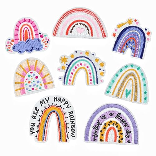 Regenbogen-Stoffflicken für Kinderkleidung, Cartoon-Hut-Dekorationen Regenbogen-Stoffflicken für Kinderkleidung, Cartoon-Hut-Dekorationen von AMZNEVO