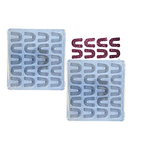 AMZTOART 2 sehr helle Mini-Hufeisen-Nieten, Silikonformen, UV-Harz, Epoxidharz, Basteln, Schmuck, Ohrringe, Schokoladenkuchenform AMZTOART 2 sehr helle Mini-Hufeisen-Nieten, Silikonformen, UV-Harz, Epoxidharz, Basteln, Schmuck, Ohrringe, Schokoladenkuchenform von AMZTOART