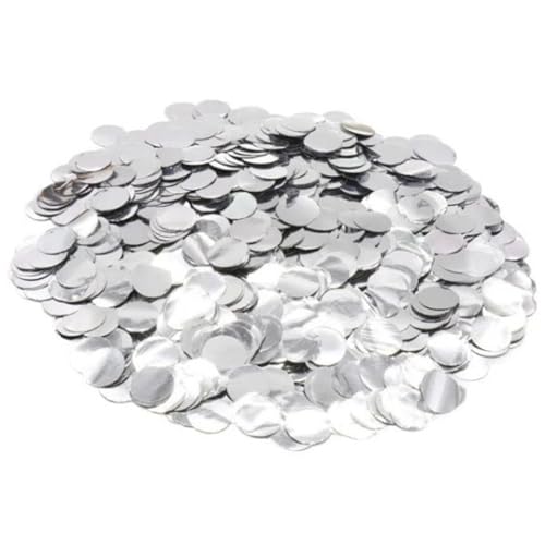 AMateschitz 100g Runde Konfetti Mehrfarbig Rund Punkte-Konfetti zum Gefüllte Luftballons Füllmaterial für Geburtstag Valentinstag Hochzeit Graduierung Feier Party Deko Silberne runde Flocke AMateschitz 100g Runde Konfetti Mehrfarbig Rund Punkte-Konfetti zum Gefüllte Luftballons Füllmaterial für Geburtstag Valentinstag Hochzeit Graduierung Feier Party Deko Silberne runde Flocke von AMateschitz
