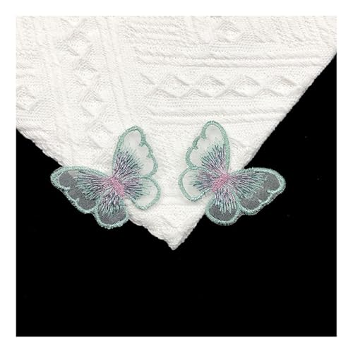 AMateschitz 20 Stück Schmetterlinge Bügelflicken Stickerei Flicken zum Aufbügeln 3D Bunt Organza Applikation Patches Schmetterlings Spitzen Aufnäher Für DIY Kleidung Taschen Hüte Grün 5×4CM AMateschitz 20 Stück Schmetterlinge Bügelflicken Stickerei Flicken zum Aufbügeln 3D Bunt Organza Applikation Patches Schmetterlings Spitzen Aufnäher Für DIY Kleidung Taschen Hüte Grün 5×4CM von AMateschitz