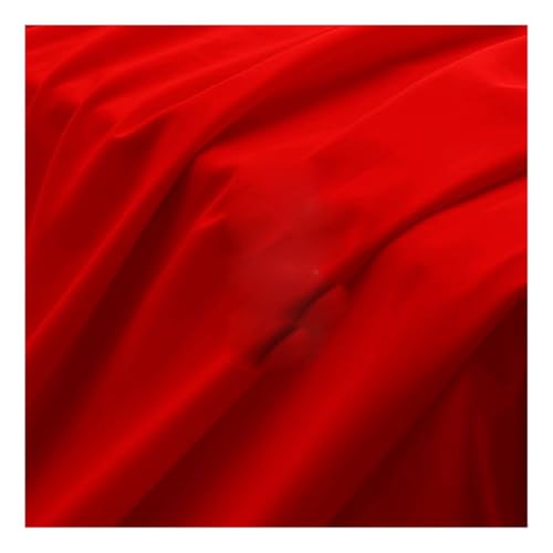 AMateschitz Einfarbig Seidenstoff Stretch Satinstoff mit rutschfestem Futter Maulbeerseiden Seide Futterstoff Chiffon Stoff 150 cm Breit Meterware Verkauft Für Nähen Kleider Pyjama Rot 1M AMateschitz Einfarbig Seidenstoff Stretch Satinstoff mit rutschfestem Futter Maulbeerseiden Seide Futterstoff Chiffon Stoff 150 cm Breit Meterware Verkauft Für Nähen Kleider Pyjama Rot 1M von AMateschitz