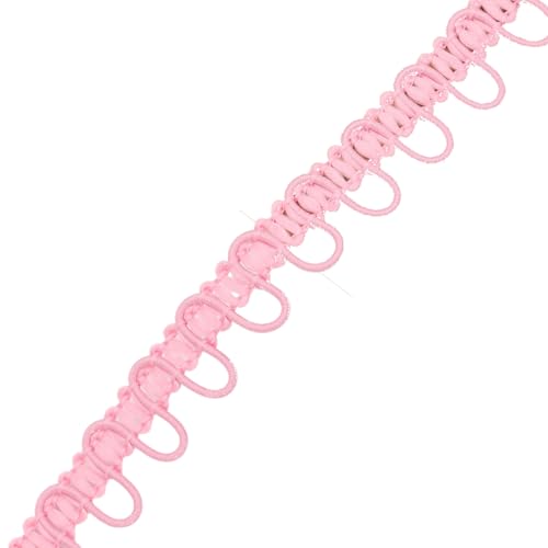 AMateschitz Elastisches Knopfloch 1.7CM Spitzen-Stretch-Knopfloch-Ornament Knopflochband Zopfborte Mit Knopfschlaufen Nähornament Stretchband Für Kostüm Nähen Hochzeitskleider DIY Rosa 25 Yard AMateschitz Elastisches Knopfloch 1.7CM Spitzen-Stretch-Knopfloch-Ornament Knopflochband Zopfborte Mit Knopfschlaufen Nähornament Stretchband Für Kostüm Nähen Hochzeitskleider DIY Rosa 25 Yard von AMateschitz