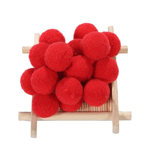 Pompons Rot 3cm,Pom Poms Rote,Plüschbälle,50 Stück Pompons Rot 3cm,Pom Poms Rote,Plüschbälle,50 Stück von AMateschitz