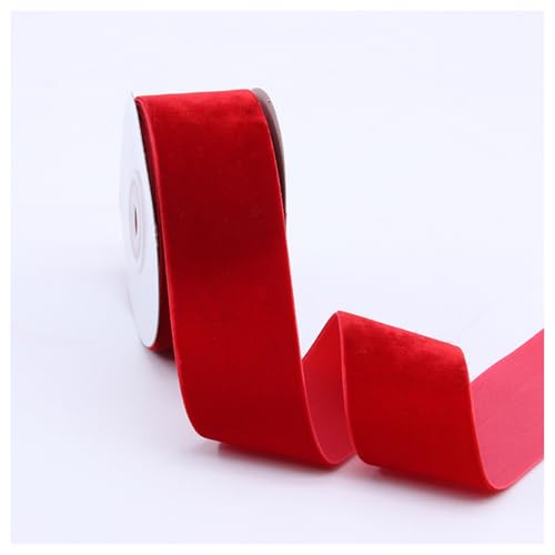 AMateschitz Samtdrahtband 10Yard Vintage Samtband Schleifenband Samt Dekoband Zierband zum Nähen Dekoratives Geschenkband Hochzeit Bänder Schmuckband für DIY Handwerk Kleidung Kranz Rot 4cm AMateschitz Samtdrahtband 10Yard Vintage Samtband Schleifenband Samt Dekoband Zierband zum Nähen Dekoratives Geschenkband Hochzeit Bänder Schmuckband für DIY Handwerk Kleidung Kranz Rot 4cm von AMateschitz