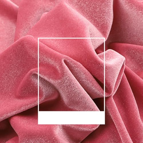 AMateschitz Samtstoff Meterware Doppelseitige Samt Stoff Plüsch Pannesamt Dekostoff Weich Elegant Baumwollsamt, Einfarbig in 24 Farben, für DIY Nähen Vorhänge Bühne Kostüm Dolls Hellrot 5M*1.6M AMateschitz Samtstoff Meterware Doppelseitige Samt Stoff Plüsch Pannesamt Dekostoff Weich Elegant Baumwollsamt, Einfarbig in 24 Farben, für DIY Nähen Vorhänge Bühne Kostüm Dolls Hellrot 5M*1.6M von AMateschitz