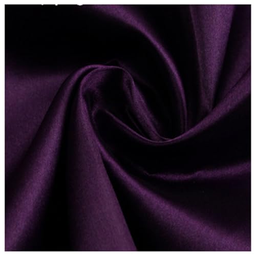 AMateschitz Satin-Stoff Stofffutter Futterstoff Meterware Weiches Polyester Stoff Baumwollstoff Stoff zum Nähen Einfarbig in 28 Farben für Kleider Jacken Mäntel Hosen Röcke Möbel Dunkelviolett 1M*1.5M AMateschitz Satin-Stoff Stofffutter Futterstoff Meterware Weiches Polyester Stoff Baumwollstoff Stoff zum Nähen Einfarbig in 28 Farben für Kleider Jacken Mäntel Hosen Röcke Möbel Dunkelviolett 1M*1.5M von AMateschitz