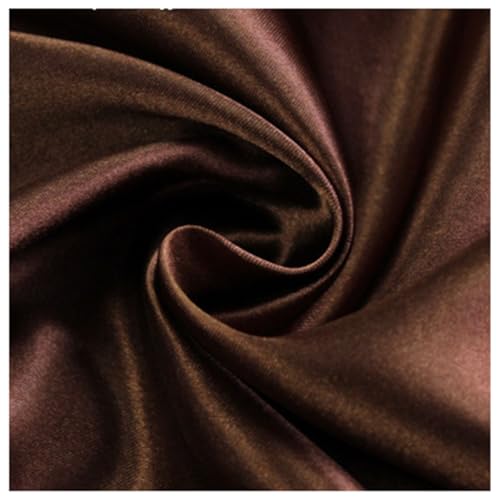 AMateschitz Satin-Stoff Stofffutter Futterstoff Meterware Weiches Polyester Stoff Baumwollstoff Stoff zum Nähen Einfarbig in 28 Farben für Kleider Jacken Mäntel Hosen Röcke Möbel Kaffee 1M*1.5M AMateschitz Satin-Stoff Stofffutter Futterstoff Meterware Weiches Polyester Stoff Baumwollstoff Stoff zum Nähen Einfarbig in 28 Farben für Kleider Jacken Mäntel Hosen Röcke Möbel Kaffee 1M*1.5M von AMateschitz