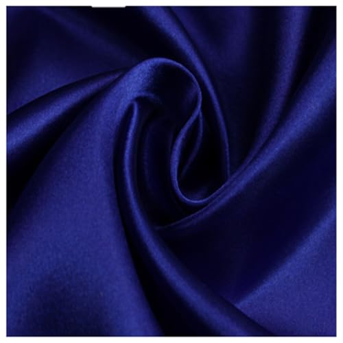 AMateschitz Satin-Stoff Stofffutter Futterstoff Meterware Weiches Polyester Stoff Baumwollstoff Stoff zum Nähen Einfarbig in 28 Farben für Kleider Jacken Mäntel Hosen Röcke Möbel Saphirblau 1M*1.5M AMateschitz Satin-Stoff Stofffutter Futterstoff Meterware Weiches Polyester Stoff Baumwollstoff Stoff zum Nähen Einfarbig in 28 Farben für Kleider Jacken Mäntel Hosen Röcke Möbel Saphirblau 1M*1.5M von AMateschitz