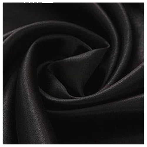AMateschitz Satin-Stoff Stofffutter Futterstoff Meterware Weiches Polyester Stoff Baumwollstoff Stoff zum Nähen Einfarbig in 28 Farben für Kleider Jacken Mäntel Hosen Röcke Möbel Schwarz 1M*1.5M AMateschitz Satin-Stoff Stofffutter Futterstoff Meterware Weiches Polyester Stoff Baumwollstoff Stoff zum Nähen Einfarbig in 28 Farben für Kleider Jacken Mäntel Hosen Röcke Möbel Schwarz 1M*1.5M von AMateschitz