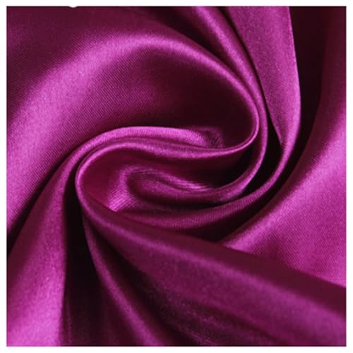 AMateschitz Satin-Stoff Stofffutter Futterstoff Meterware Weiches Polyester Stoff Baumwollstoff Stoff zum Nähen Einfarbig in 28 Farben für Kleider Jacken Mäntel Hosen Röcke Möbel Violett 1M*1.5M AMateschitz Satin-Stoff Stofffutter Futterstoff Meterware Weiches Polyester Stoff Baumwollstoff Stoff zum Nähen Einfarbig in 28 Farben für Kleider Jacken Mäntel Hosen Röcke Möbel Violett 1M*1.5M von AMateschitz