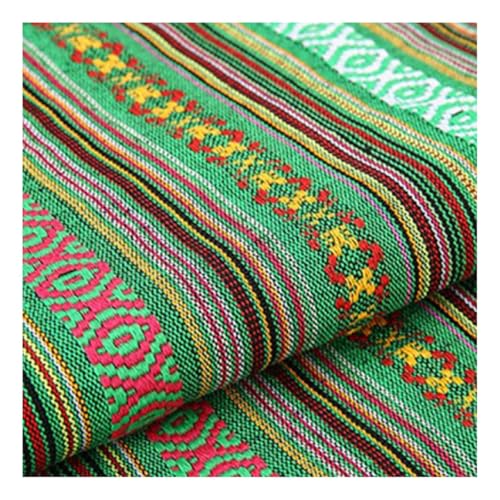 AMateschitz Vintage Jacquard Stoffe Ethnischer Stil Patchwork Stoffe Ethno Drucken Möbelstoff Exotischer Blumenmuster Dekostoffe Meterware, Für Heimdekoration Nähen Quilt DIY Grün 5M AMateschitz Vintage Jacquard Stoffe Ethnischer Stil Patchwork Stoffe Ethno Drucken Möbelstoff Exotischer Blumenmuster Dekostoffe Meterware, Für Heimdekoration Nähen Quilt DIY Grün 5M von AMateschitz