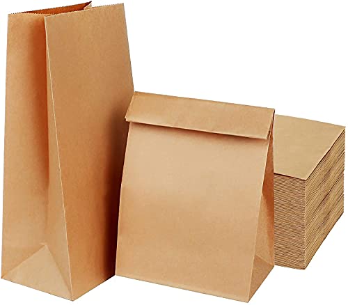AN HUI MING 50 Stück Papiertüten, Groß, 30.5x20x12.5cm, Kraftpapier, Braun, Wiederverschließbar, Einlagig, Für Lebensmittel, Snacks, Brot, Geburtstage, Weihnachtsfeiern und Hochzeiten AN HUI MING 50 Stück Papiertüten, Groß, 30.5x20x12.5cm, Kraftpapier, Braun, Wiederverschließbar, Einlagig, Für Lebensmittel, Snacks, Brot, Geburtstage, Weihnachtsfeiern und Hochzeiten von AN HUI MING