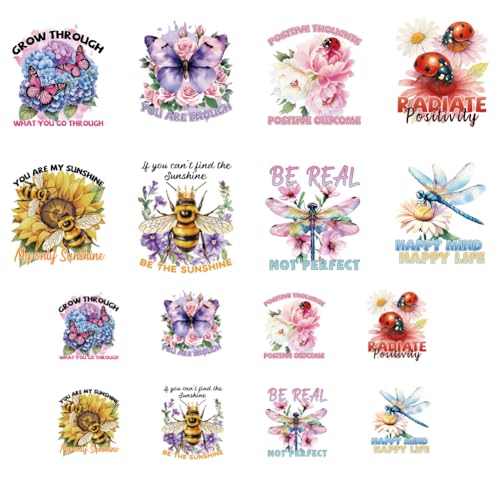 ANATTASOUL 16Pcs Bügelbilder für Textilien Schmetterling und Blumen Bügelbilder Erwachsene 6.5 x 8 CM/18 x 22 CM Schnell & Einfach DIY Sticker zum Aufbügeln für Kleidung, Hosen, Hüte, Taschen ANATTASOUL 16Pcs Bügelbilder für Textilien Schmetterling und Blumen Bügelbilder Erwachsene 6.5 x 8 CM/18 x 22 CM Schnell & Einfach DIY Sticker zum Aufbügeln für Kleidung, Hosen, Hüte, Taschen von ANATTASOUL